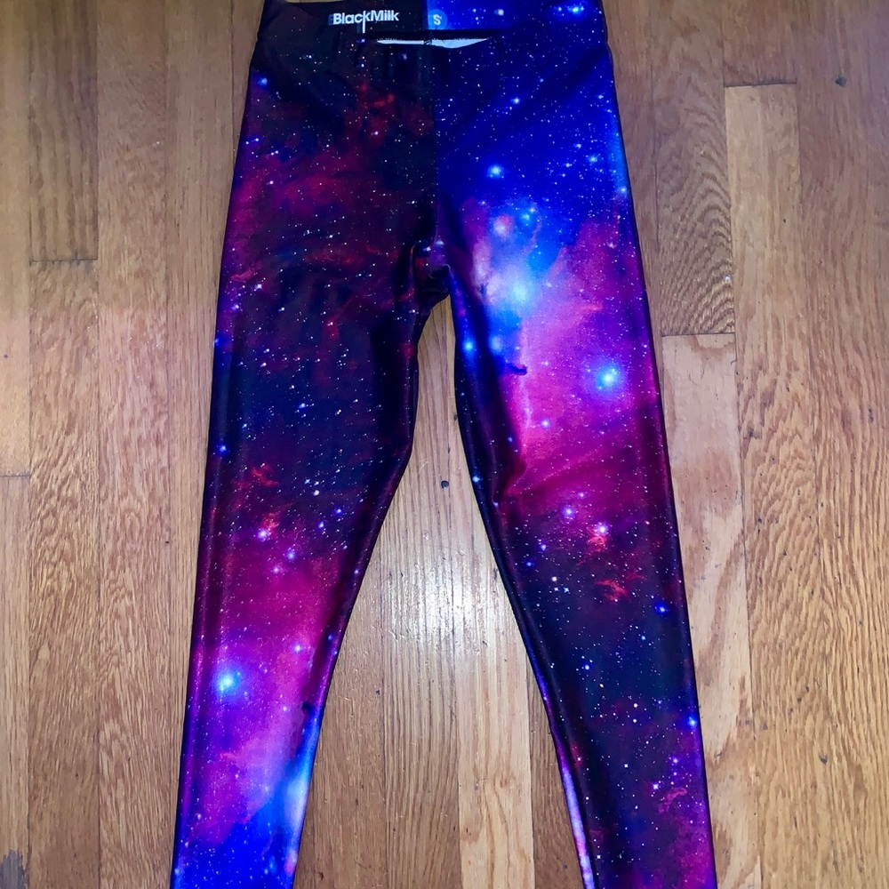 Blackmilk Purple Galaxy Leggings